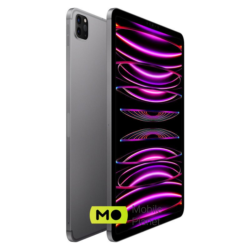 Apple iPad Pro 11 Wi-Fi + Cellular 512GB Space Gray (MP593, MNYG3) 2022 ОС: iPadOS 16 / Диагональ экрана: 11