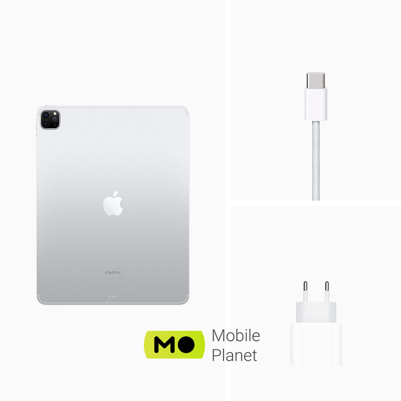 Apple iPad Pro 12.9 Wi-Fi + Cellular 128GB Silver (MP5Y3, MP1Y3) 2022 ОС: iPadOS 16 / Діагональ екрану: 12.9