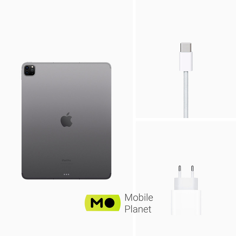 Apple iPad Pro 12.9 Wi-Fi + Cellular 256GB Space Gray (MP603, MP203) 2022 ОС: iPadOS 16 / Діагональ екрану: 12.9
