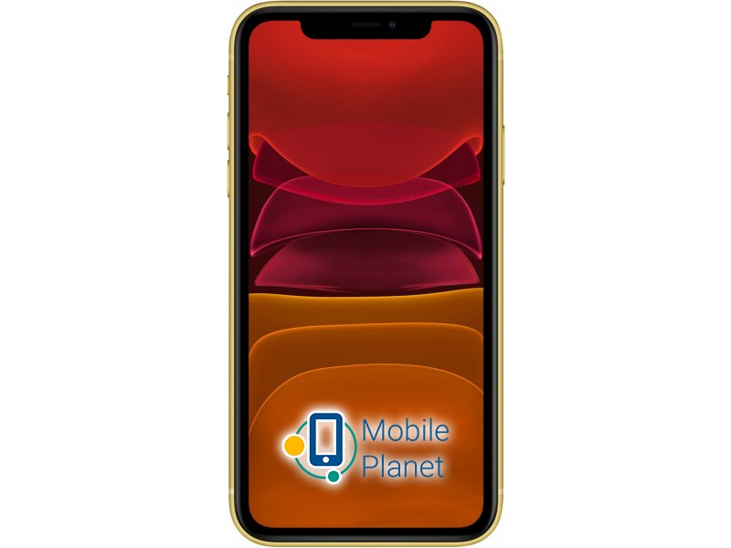 Apple iPhone 11 64GB Yellow (MWLA2) Екран: 6,1 (1792x828 точок, 326ppi) Liquid