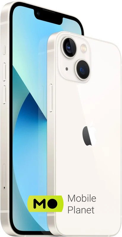 Apple iPhone 13 128GB Starlight (MLPG3) Екран: 6.1 OLED (2532x1170 точок, 460 ppi) Super