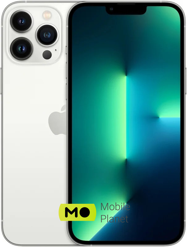 Apple iPhone 13 Pro Max 128GB Silver (MLL73) Екран: 6.7 OLED (2778x1284 точок, 458 ppi) Super