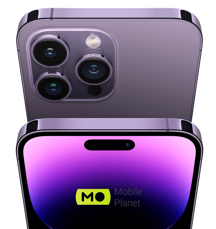 Apple iPhone 14 Pro 256GB Dual SIM Deep Purple (MQ1C3) Екран: 6,1 OLED 2556x1179 / Вбудована
