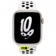 Apple Watch Nike Series 8 GPS 45mm Starlight Aluminum Case with Summit White/Black Nike Sport Band (MPH13)