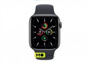 Apple Watch SE GPS + Cellular 44mm Space Gray Aluminum Case with Midnight Sport Band (MKRR3)