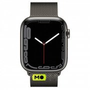 Apple Watch Series 7 GPS + Cellular 45mm Graphite Stainless Steel Case with Graphite Milanese Loop (MKL33)