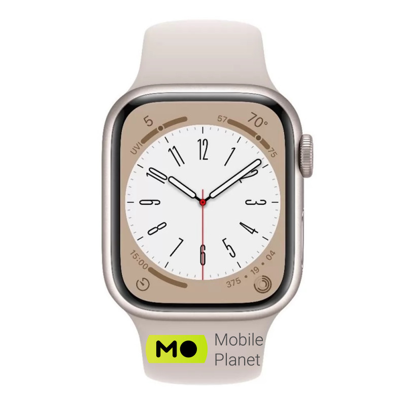 Apple Watch Series 8 GPS 45mm Starlight Aluminum Case with Starlight Sport Band (MNP23, MNUQ3) Бренд: Apple; iOS: є; Android: ні; Типи