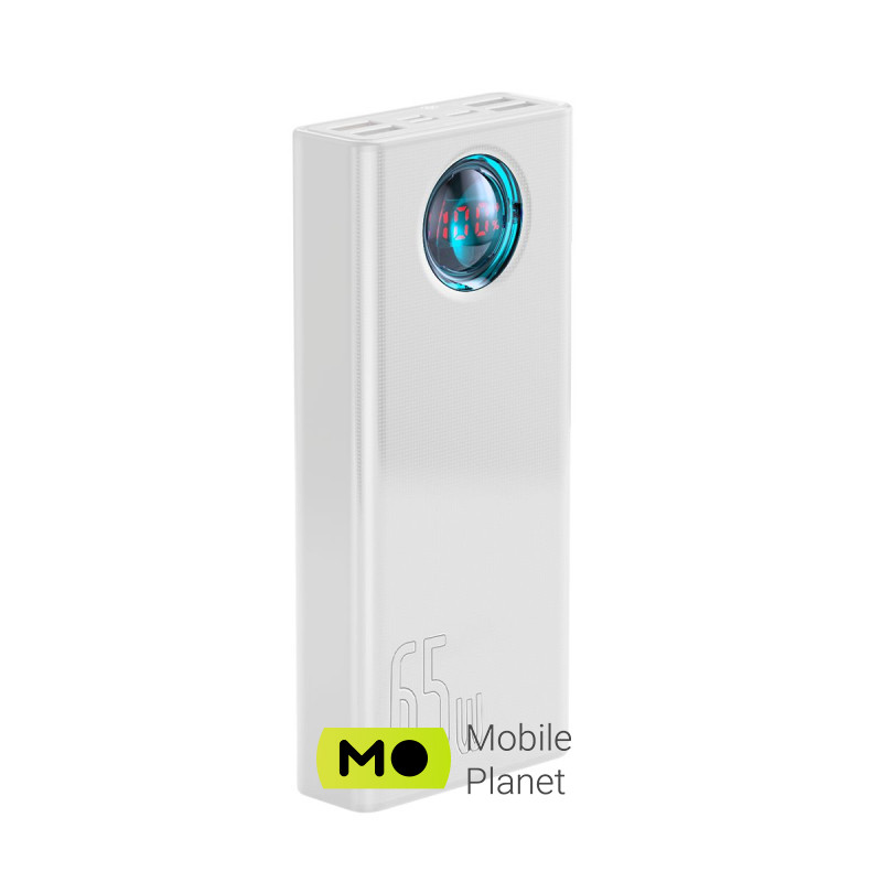 Baseus Amblight Digital Display Quick Charge 65W 30000mAh White (PPLG-A02) Бренд: Baseus; Зарядні пристрої: