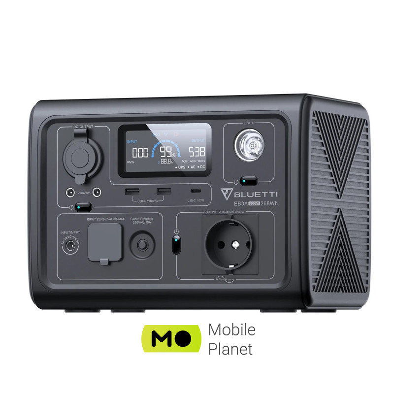 BLUETTI EB3A Portable Power Station (EU) Тип: Зарядна станція / Пристрої,