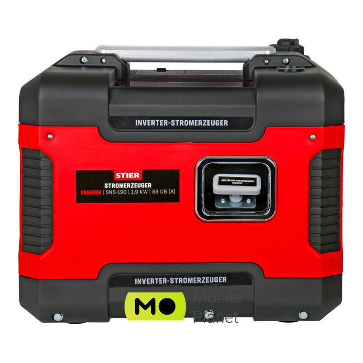 Інверторний бензиновий генератор Stier SNS-190 1,9kW Тип: Інверторний бензиновий