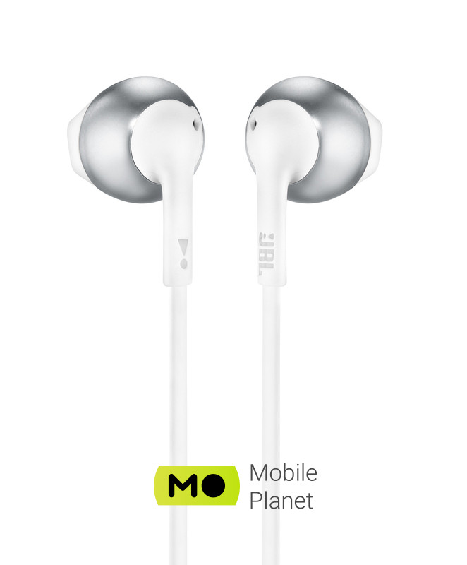 JBL T205 Chrome (JBLT205CRM) Конструкция микрофона Встроенный в кабель