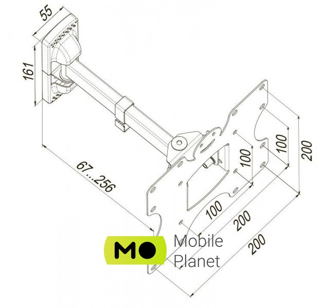 KSL WMO-4023T Тип аксесуара: Кронштейн / Тип