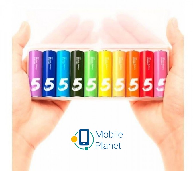 Набор батареек Xiaomi ZMI ZI5 Rainbow AA Alkaline Batteries (10 шт) (NQD4000RT) Тип батареек: Щелочные / Бренд: ZMi
