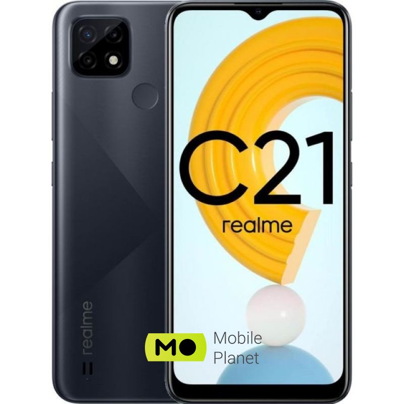 Realme C21Y 3/32GB Cross Black Europe Смартфон 2 SIM екран 6,5 IPS 1600х720