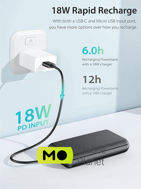 RSESUN 27000 mAh Black Призначення Для планшетів, Для смарт-годин та браслетів, Для телефонів