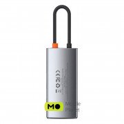USB-Hub Baseus Metal Gleam Series 4-in-1 Multifunctional Docking Station |2USB, HDMI, Type-C, 100W PD| (CAHUB-CY0G)