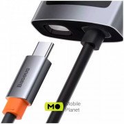 USB-Hub Baseus Metal Gleam Series 4-in-1 Multifunctional Docking Station |2USB, HDMI, Type-C, 100W PD| (CAHUB-CY0G)