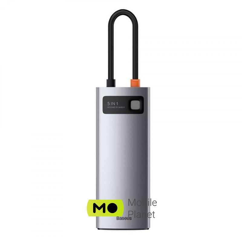 USB-Hub Baseus Plastic Gleam Series 5-in-1 Type-C/HDMI 4K/3 USB Gray (CAHUB-CX0G) Порт подключения USB Type-C