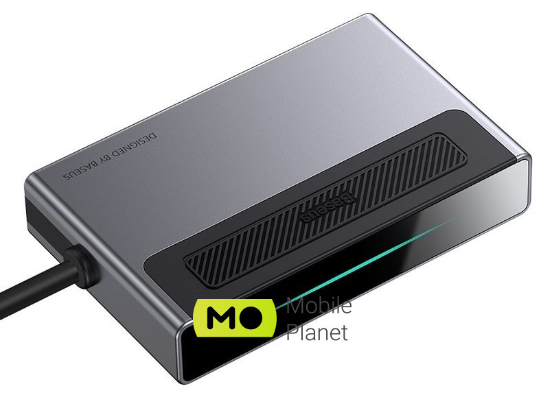 USB-Hub Baseus Multifunctional Type-C/SD/TF/HDMI/PD with a Retractable Clip Standard Edition (CAHUB-DA0G) Адаптер для підключення до