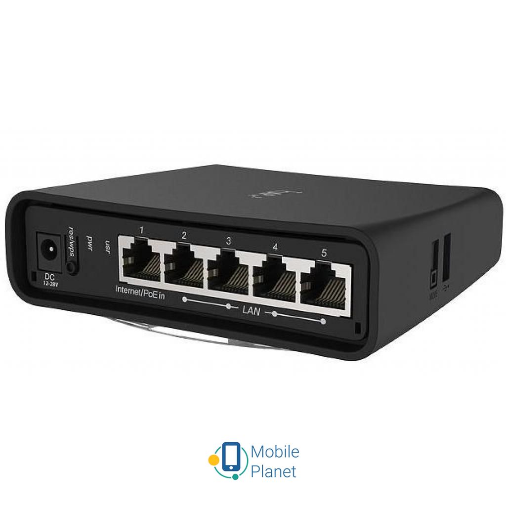 Маршрутизатор Mikrotik hAP ac2 (RBD52G-5HacD2HnD-TC) Вхідний інтерфейс 10 /100/1000BASE-T Ethernet (MDI/MDIX)
