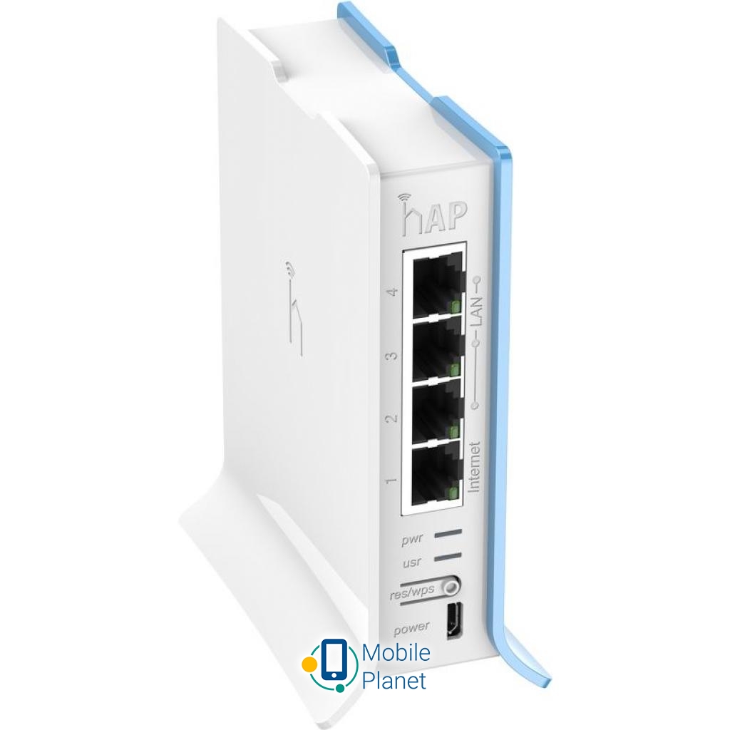 Маршрутизатор Mikrotik hAP lite (RB941-2ND-TC) Рабочая частота 2.4 ГГц