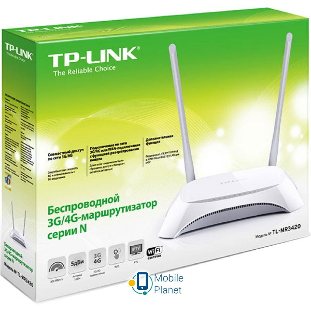 Маршрутизатор TP-Link TL-MR3420 Режими роботи: провідний