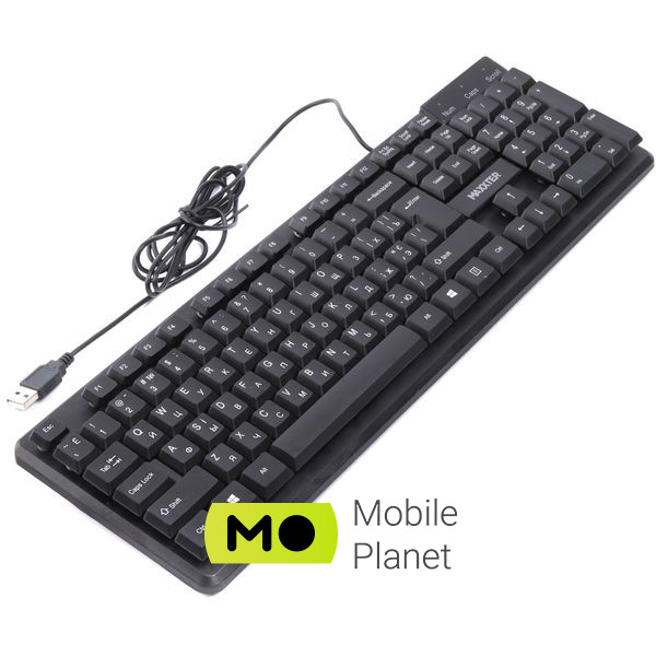 Maxxter KBM-U01-UA USB Black (KBM-U01-UA) (UA) Тип: мультимедійна; Призначення: