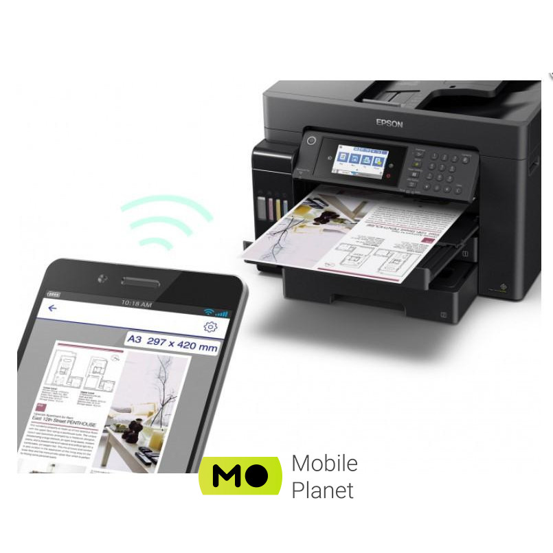 МФУ Epson L15160 + Wi-Fi (C11CH71404) (UA) Клас пристрою: Офісний;