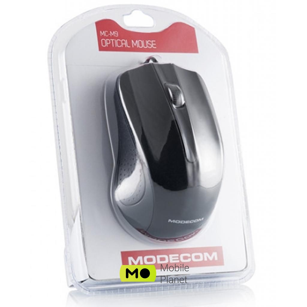 Modecom MC-00M9 USB Black (M-MC-00M9-100) (UA) Тип: дротові; Призначення: для