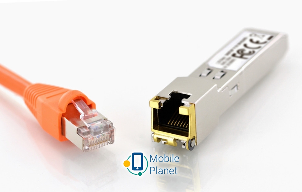 Модуль для комутатора Digitus 1.25 Gbps Copper SFP, 100m, RJ45, 10/100 / 1000Base-T (UA) Тип: Модуль / Mini GBIC SFP (малий