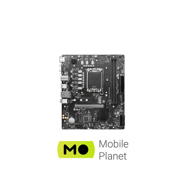 MSI PRO H610M-E DDR4 (911-7D48-012) (UA) Призначення: звичайна; Сокет: 1700;