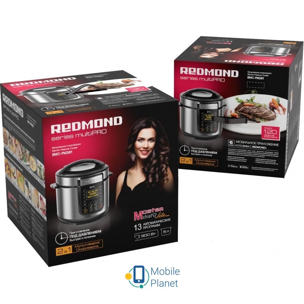Мультиварка REDMOND RMC-PM381 Тип: мультиварка - скороварка;