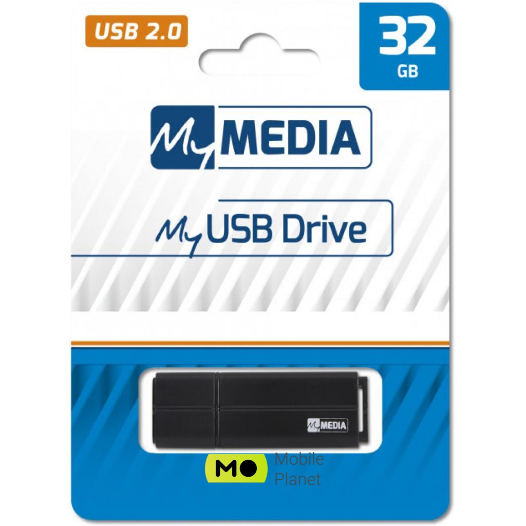 MyMedia 32GB Black USB 2.0 (69262) (UA) Интерфейс USB 2.0