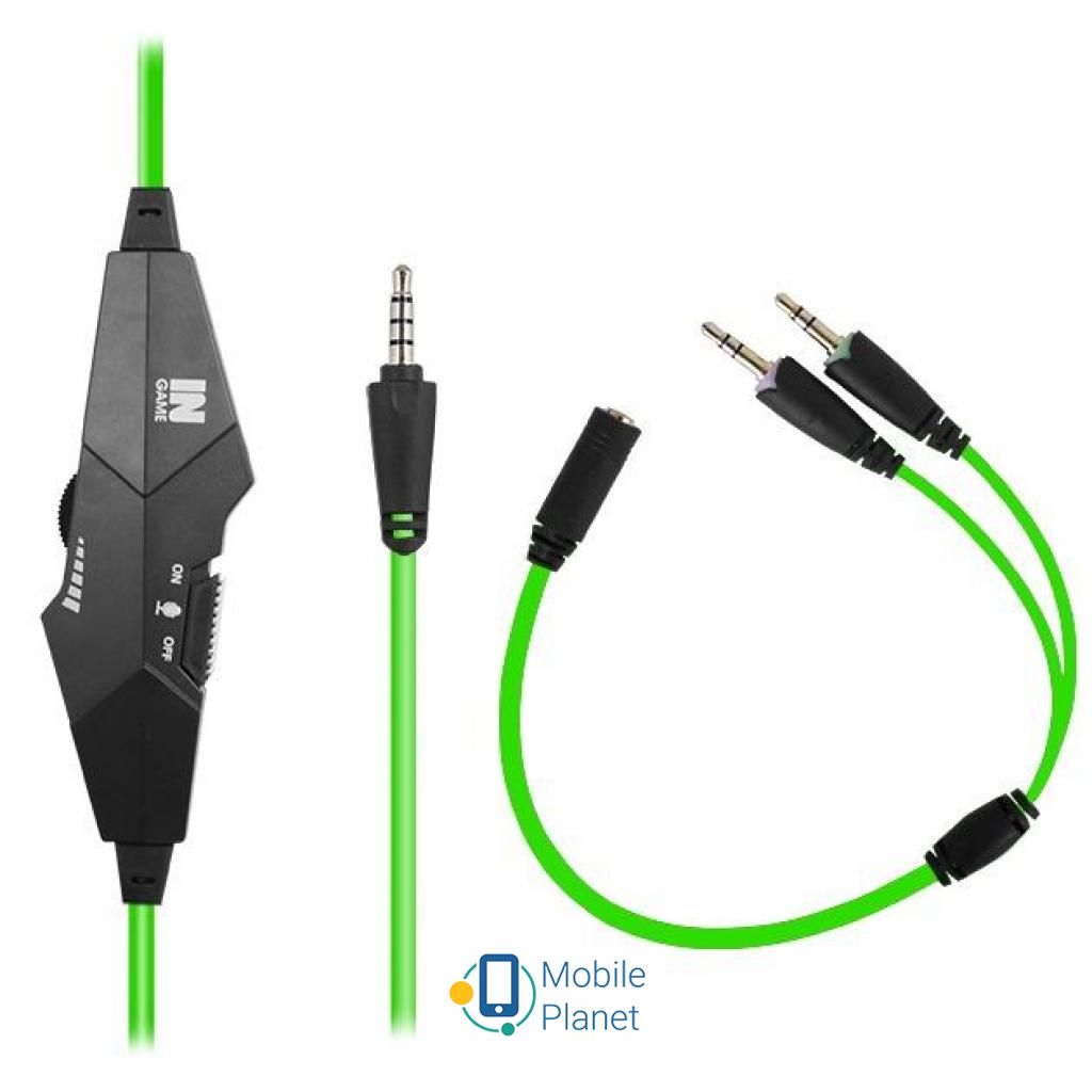 Навушники GEMIX N1 Black-Green Gaming (UA) Тип пристрою гарнітура