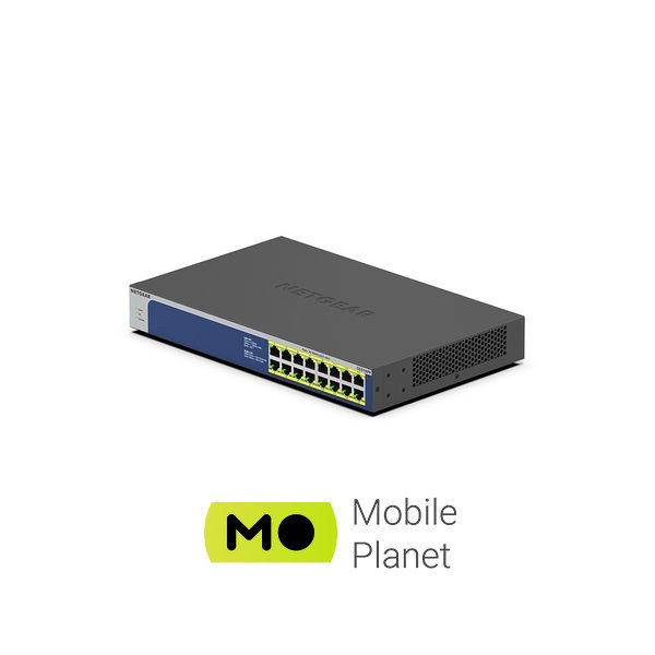 Netgear GS516PP-100EUS (UA) Тип: некерований; Форм-фактор: