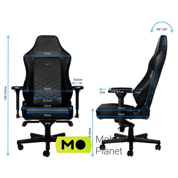 Noblechairs Hero Black (NBL-HRO-PU-BLA) (UA) Матеріал рами метал