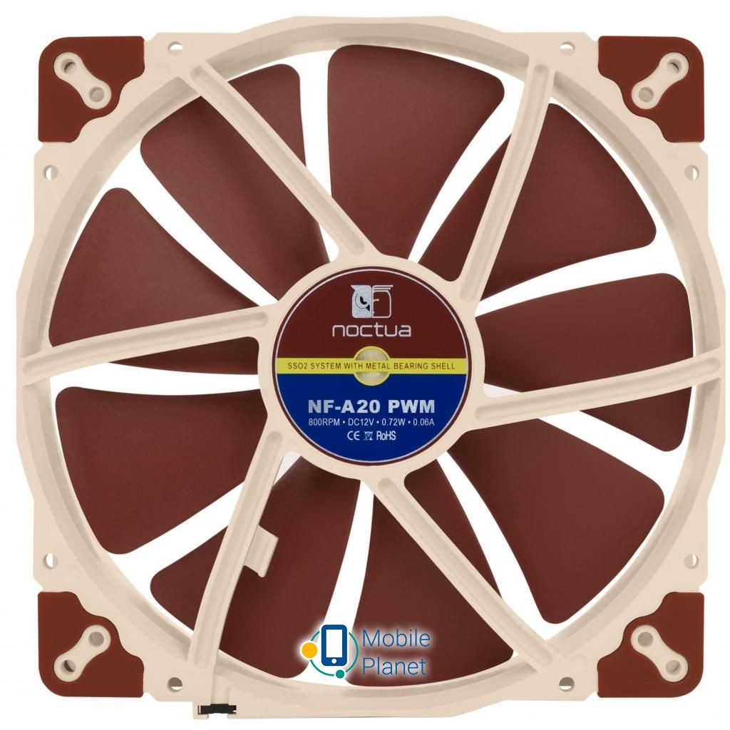 Noctua NF-A20 PWM (UA) Кількість вентиляторів: 1;