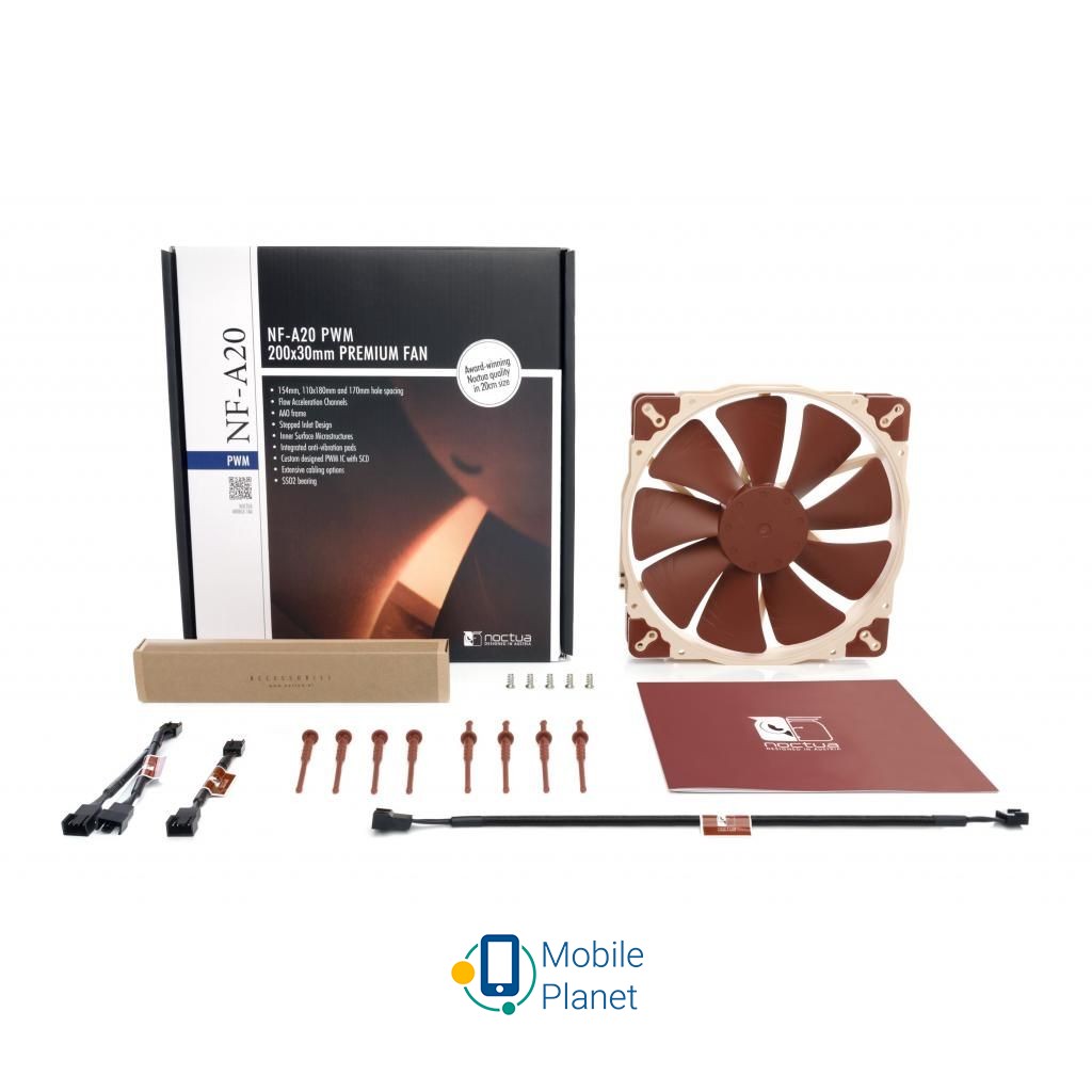 Noctua NF-A20 PWM (UA) Количество вентиляторов: 1;