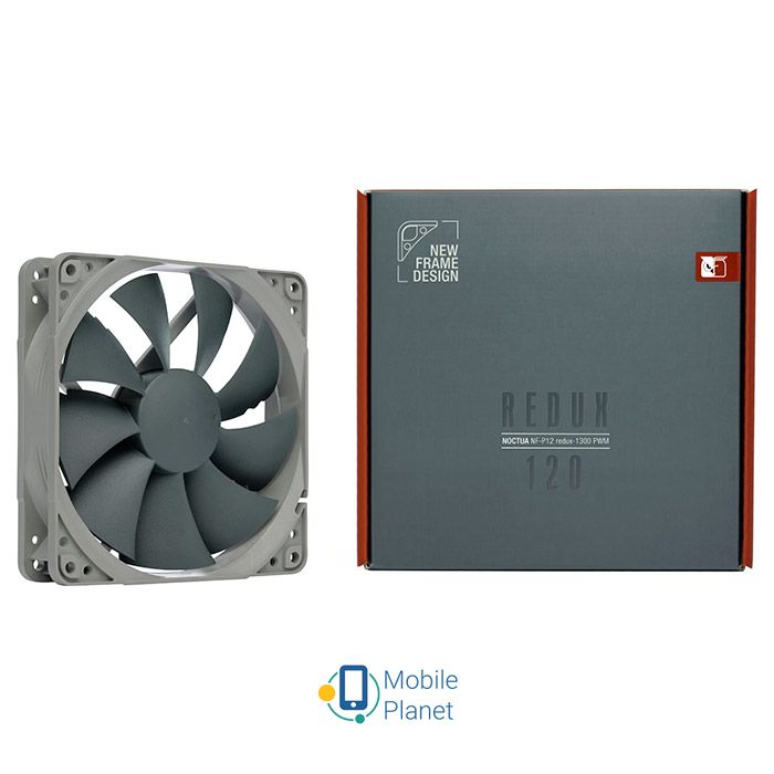 NOCTUA NF-P12 redux-1300 PWM Модель: NF-P12 redux -1300 PWM; Діаметр: 120