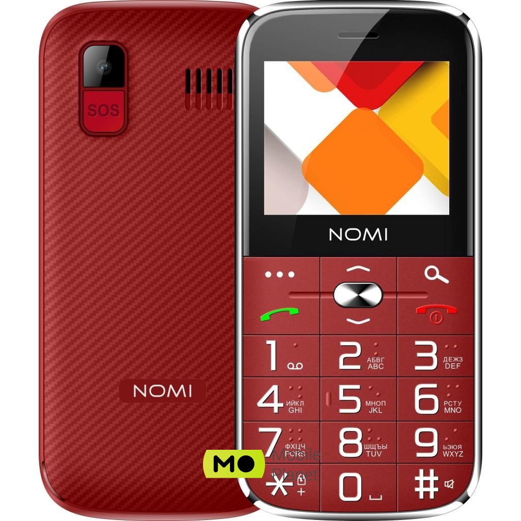 Nomi i220 Red (UA) Роздільна здатність екрана 144x176