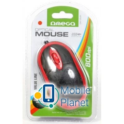 OMEGA OM-06V optical red (OM06VR) (UA) Тип: Портативні, дротові;
