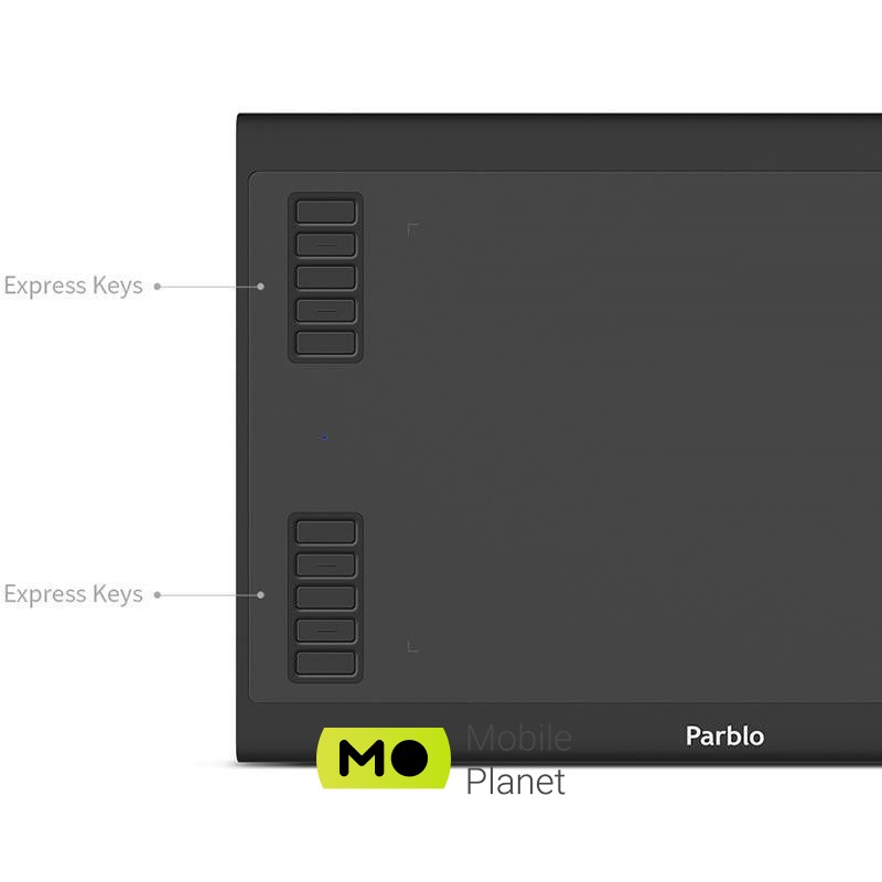 Parblo A610 Plus V2 (UA) Размер рабочей поверхности