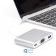 Перехідник Type-C to VGA / USB 3.0 / Type-C DIGITUS (DA-70839) (UA)