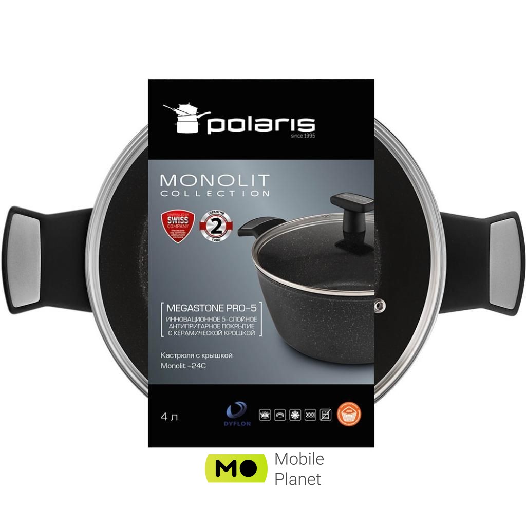 POLARIS Monolit 4 л (Monolit-24C) (UA) Комплектація: традиційна; Форма: