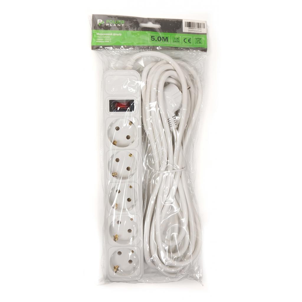 PowerPlant 5 м, 5 розеток, євростандарт (JY-1056/5) (PPSA10M50S5) (UA) Номінальна напруга: 220 В; Робоча
