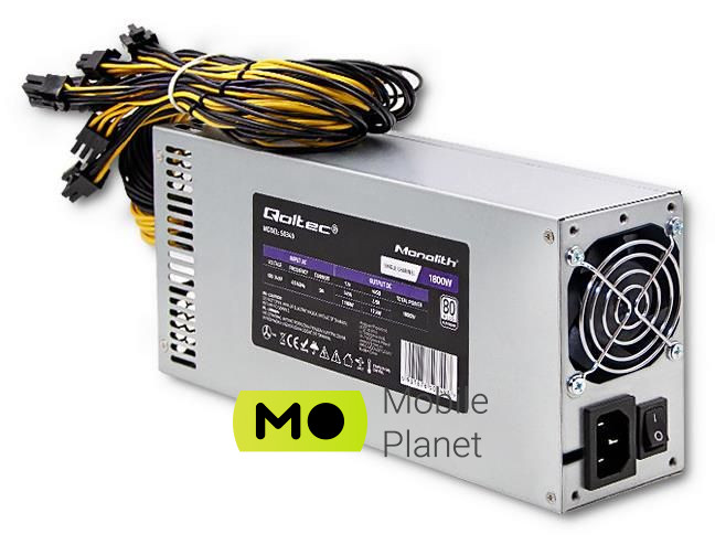 Qoltec PCI-E Smart 1800W 80 Plus Platinum (50349) EU Стандарт  ATX.