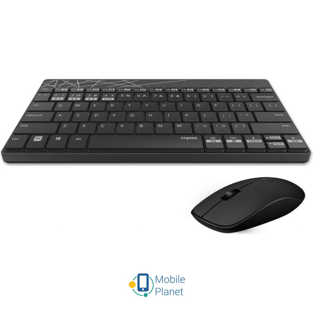 Rapoo 8000M Black Дизайн  Мембрана 