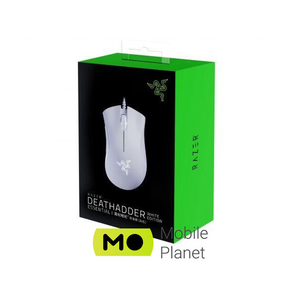 Razer DeathAdder Essential White (RZ01-03850200-R3M1) Конструкция корпуса эргономичная