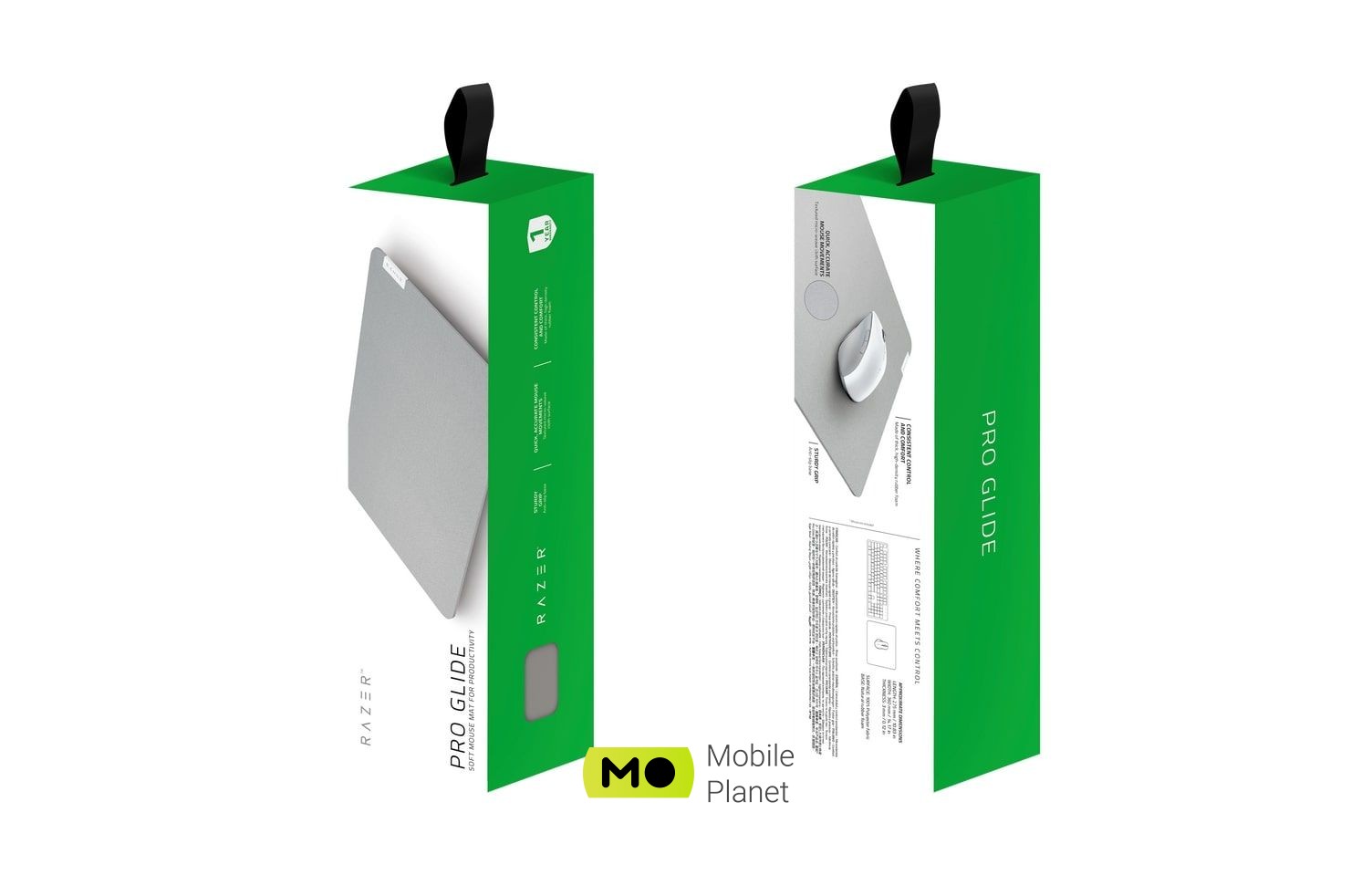 Razer Pro Glide (RZ02-03331500-R3M1) (UA) Робоча поверхня: одностороння;