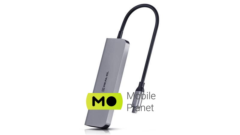 REAL-EL CQ-700 Space Grey Тип USB hub